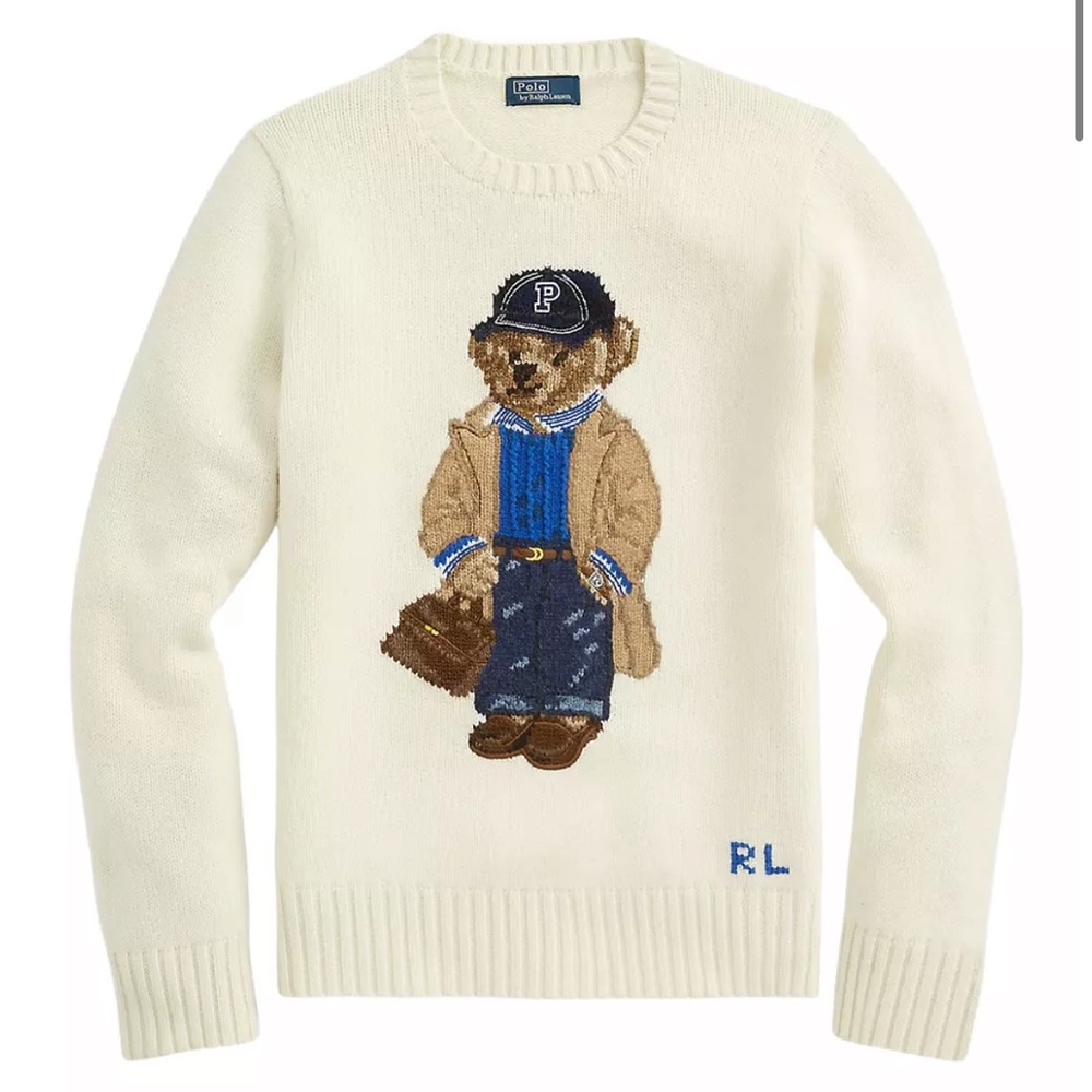 ❌SOLD❌ POLO Bear 🧸 Wool Cashmere sweater P ball cap hat bag jeans striped shirt